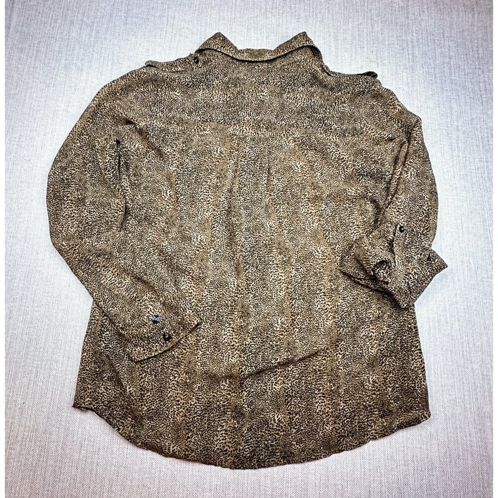 Vintage Guess Los Angeles Leopard Print Button-Up Shirt Y2K Animal Print - SizeM - Picture 3 of 8